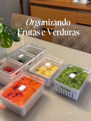 Organizador de Geladeira com Drenagem 2,2L