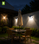 Luminária Solar 100 LEDs com Sensor de Movimento: Iluminação Externa Automática e à Prova D’Água