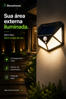 Luminária Solar de Parede com Sensor de Movimento  à Prova D’Água | ElevarHome