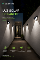 Luminária Solar de Parede com Sensor de Movimento  à Prova D’Água | ElevarHome