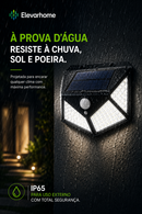 Luminária Solar de Parede com Sensor de Movimento  à Prova D’Água | ElevarHome