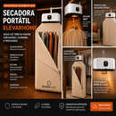 SECADORA PORTÁTIL ELEVARHOME™ | SECAGEM RÁPIDA E PRATICIDADE PARA SUA ROTINA