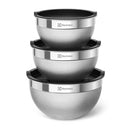 Conjunto Bowls Inox Electrolux com Tampa 3 Peças